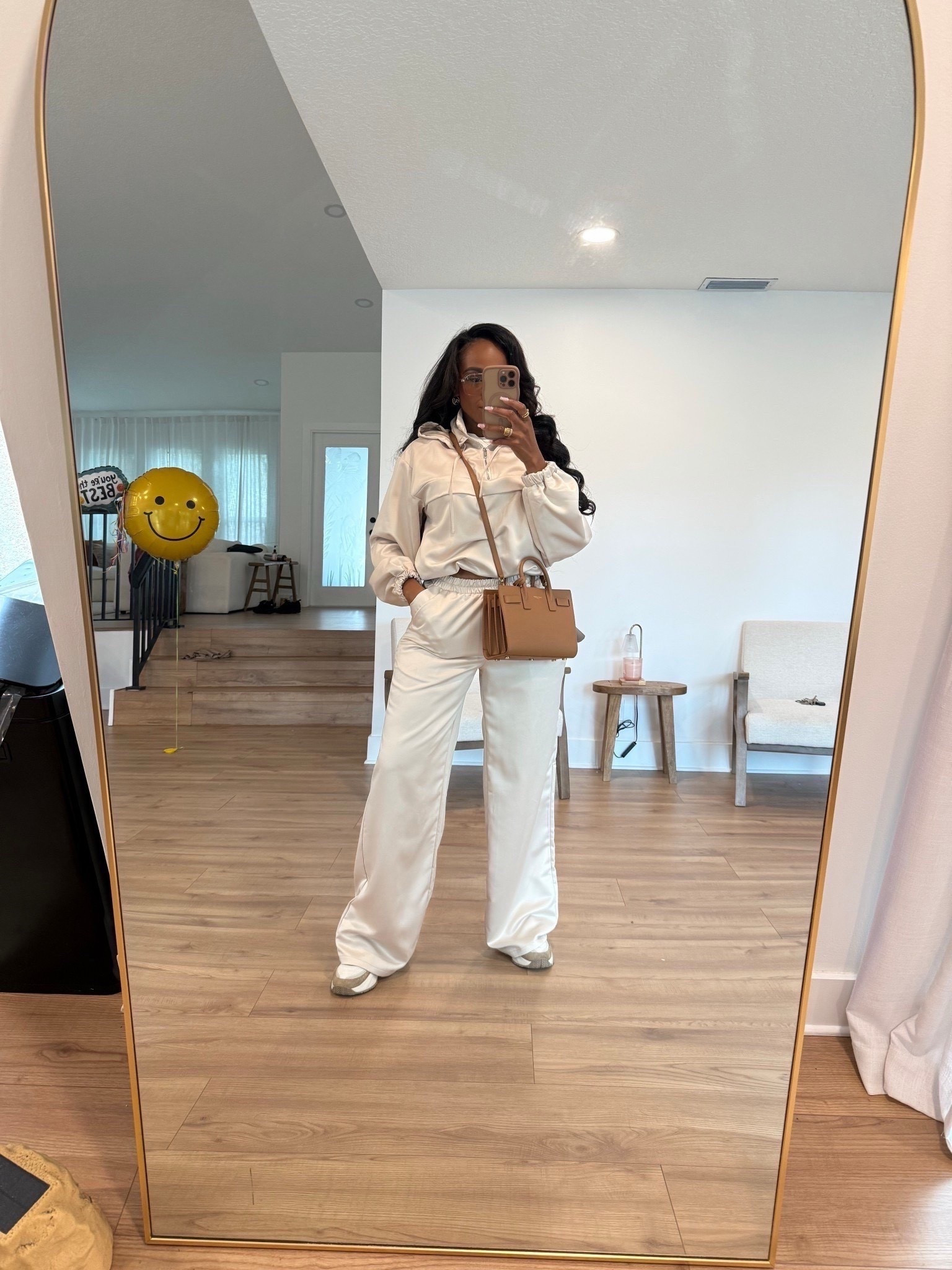 Travel outfit Inspo 
Walking into the airport I’m getting so many compliments on the material and everybody is loving them so much so highly recommend if you want to turn heads in the airport 

Top size 4
Bottoms size 6

#LTKootd #LTKPetite #LTKTravel