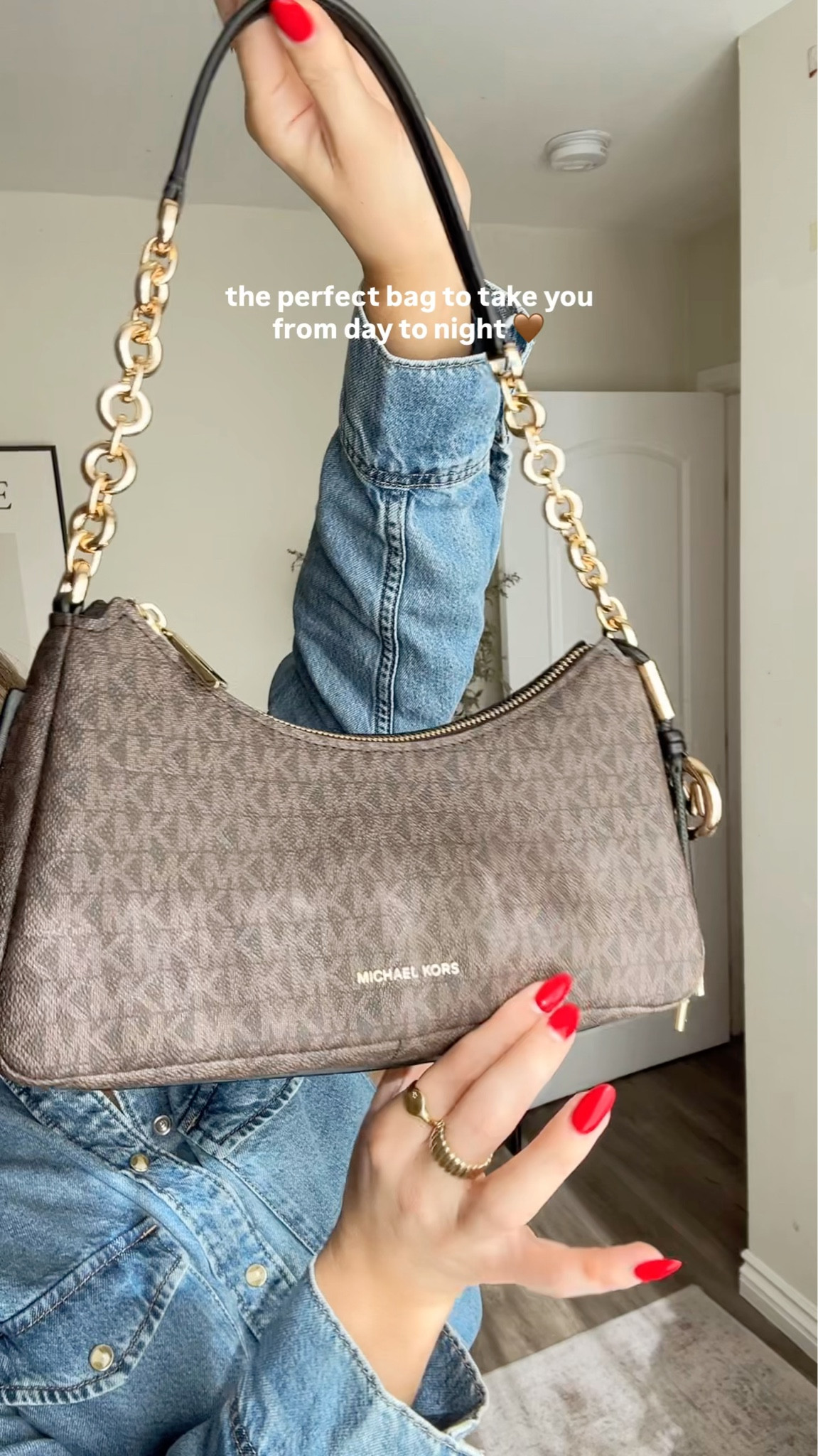 day to night outfit wearing my new fave @Michael Kors US @michaelkors nolita bag #michaelkors #mkpartner