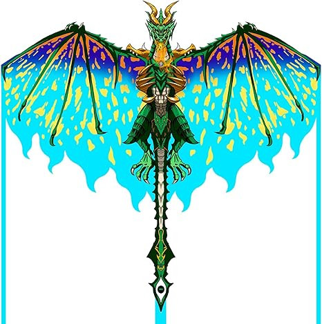 Mint's Colorful Life Dragon Kite for Kids & Adults, Easy to Fly Best Beach Kites for Beginners, 3... | Amazon (US)