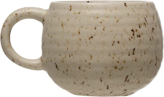 Amazon.com: Creative Co-Op Speckled Stoneware Reactive Glaze Finish Mug, 1 Count (Pack of 1), Bei... | Amazon (US)