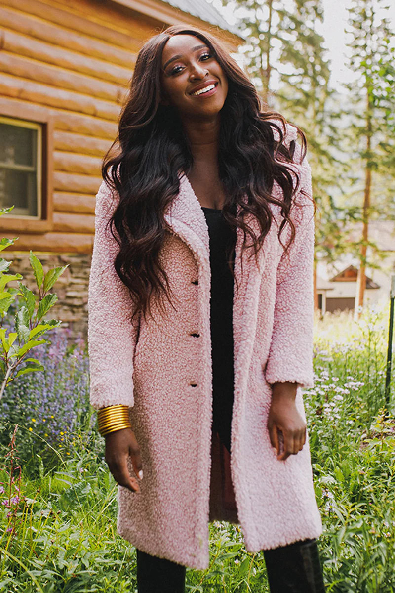 BuddyLove | Zoey Oversized Faux Fur Coat | Lavender | BuddyLove