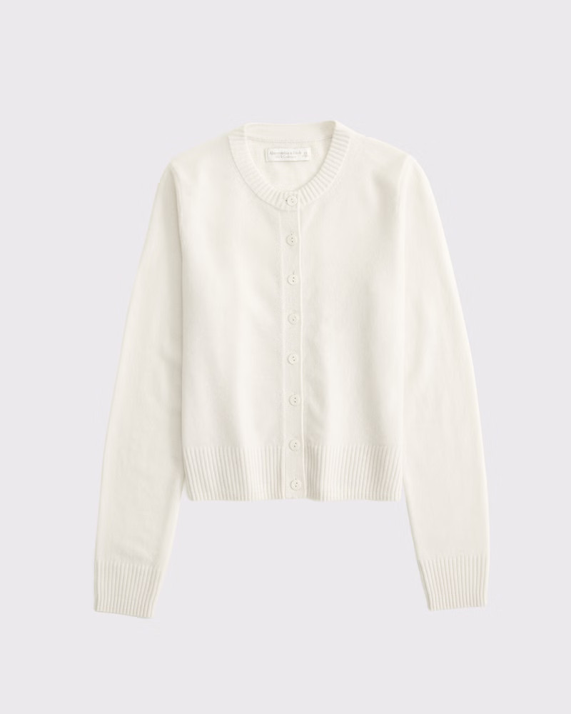 Cashmere Crew Cardigan | Abercrombie & Fitch (US)