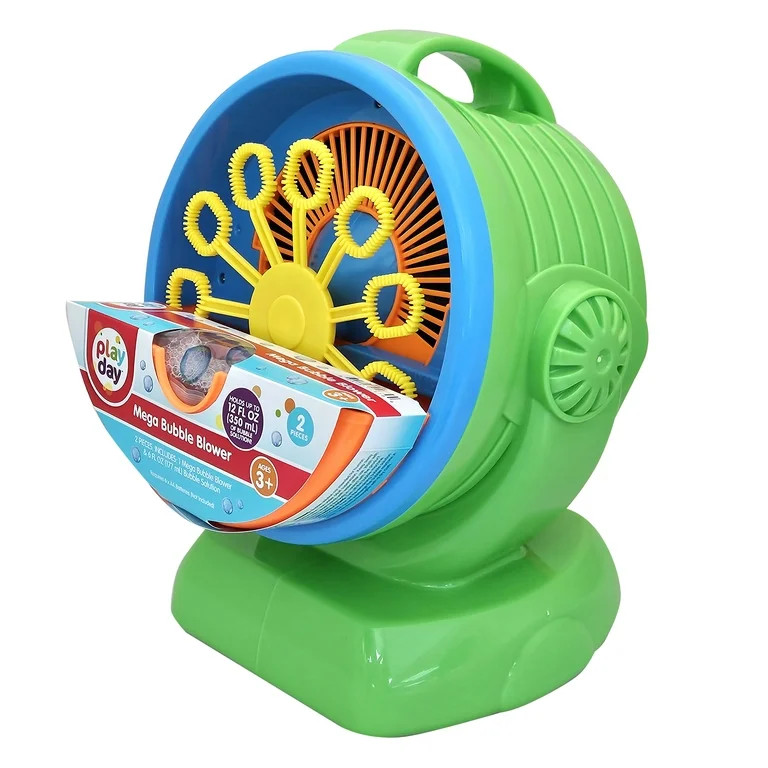 Play Day Mega Bubble Blower, Battery Operated, Bubble Blowing Toy Machine | Walmart (US)