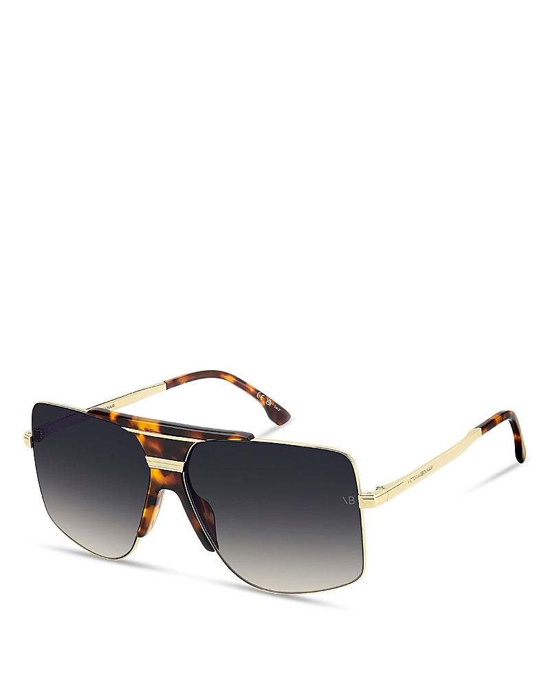 Victoria Beckham Square Double Bridge Sunglasses, 62mm | Bloomingdale's (US)