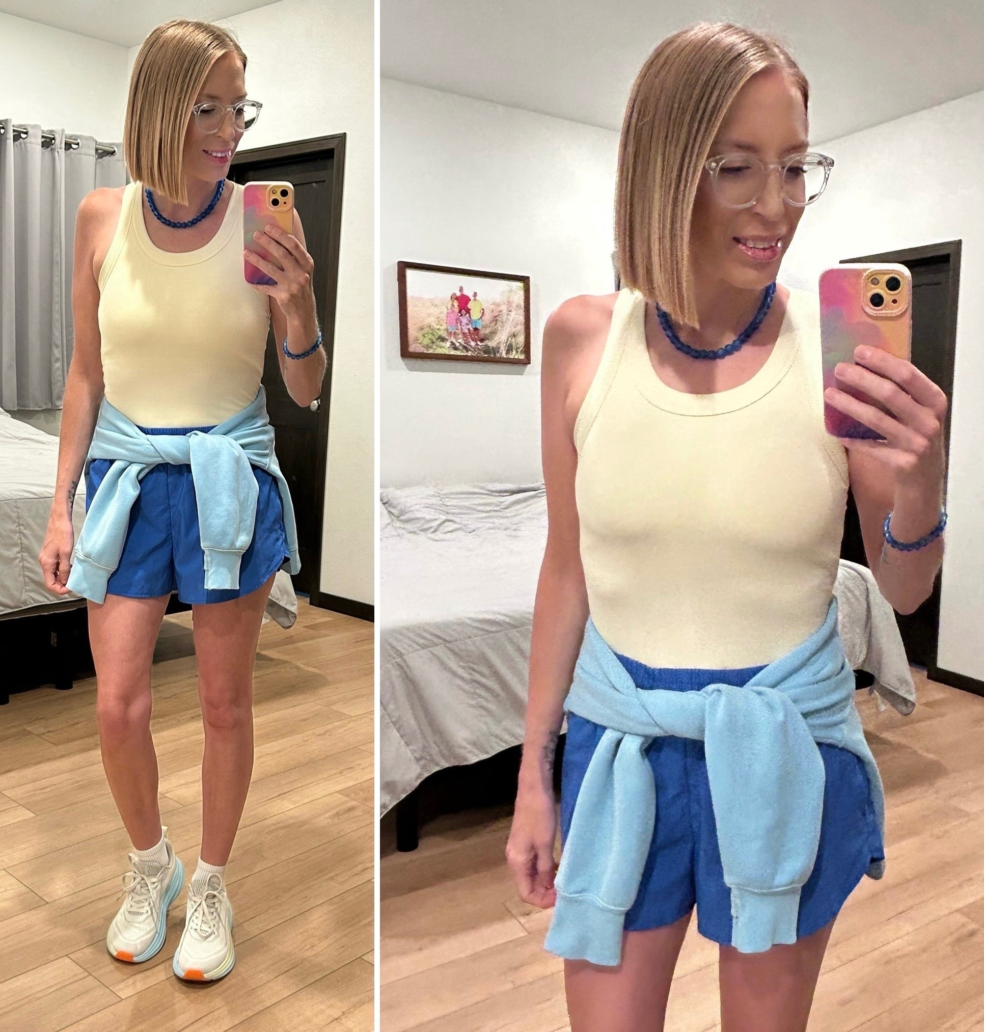 Saturday spring fit.
My exact shorts are from Target and sold out, linked similar ones from Amazon.