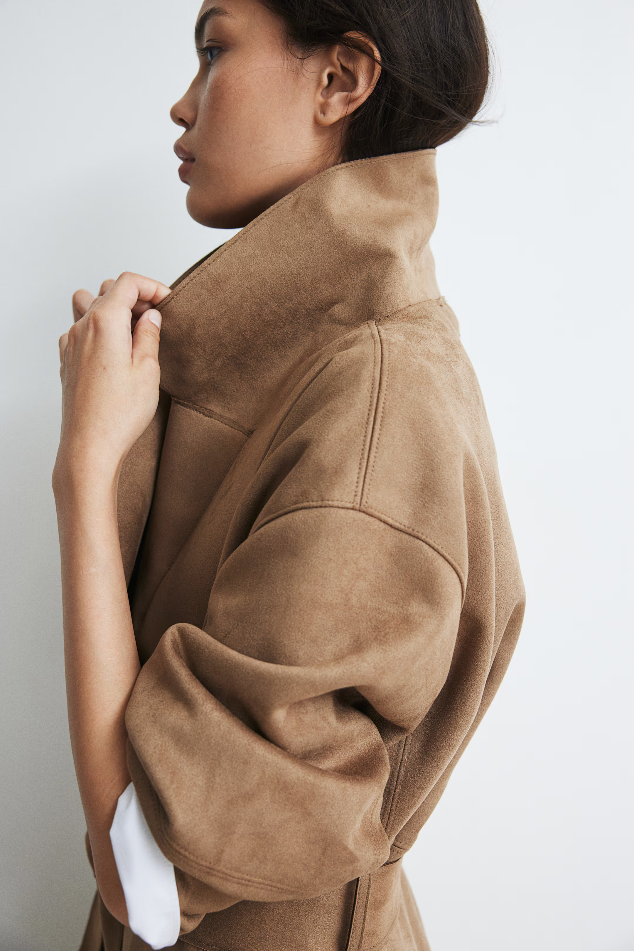 Napped tie-belt coat | H&M (UK, MY, IN, SG, PH, TW, HK)