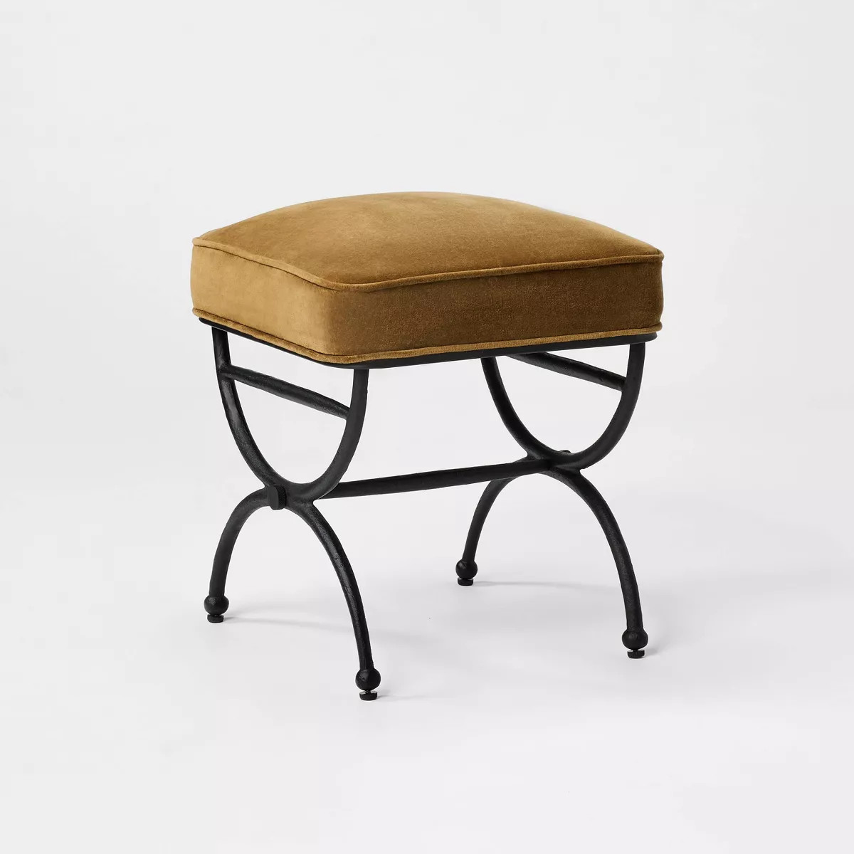 Upholstered Upholstered Metal Legs Ottoman - Threshold™ designed with Studio McGee | Target