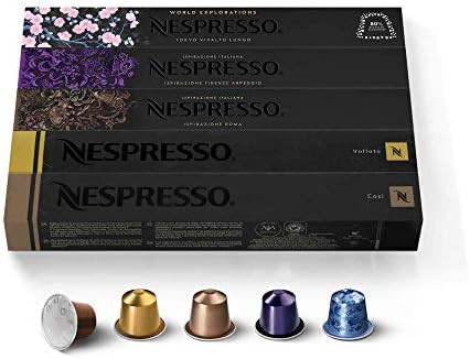 Nespresso Capsules OriginalLine, Variety Pack, Mild, Medium, Dark Roast Espresso Coffee, 50 Count... | Amazon (US)