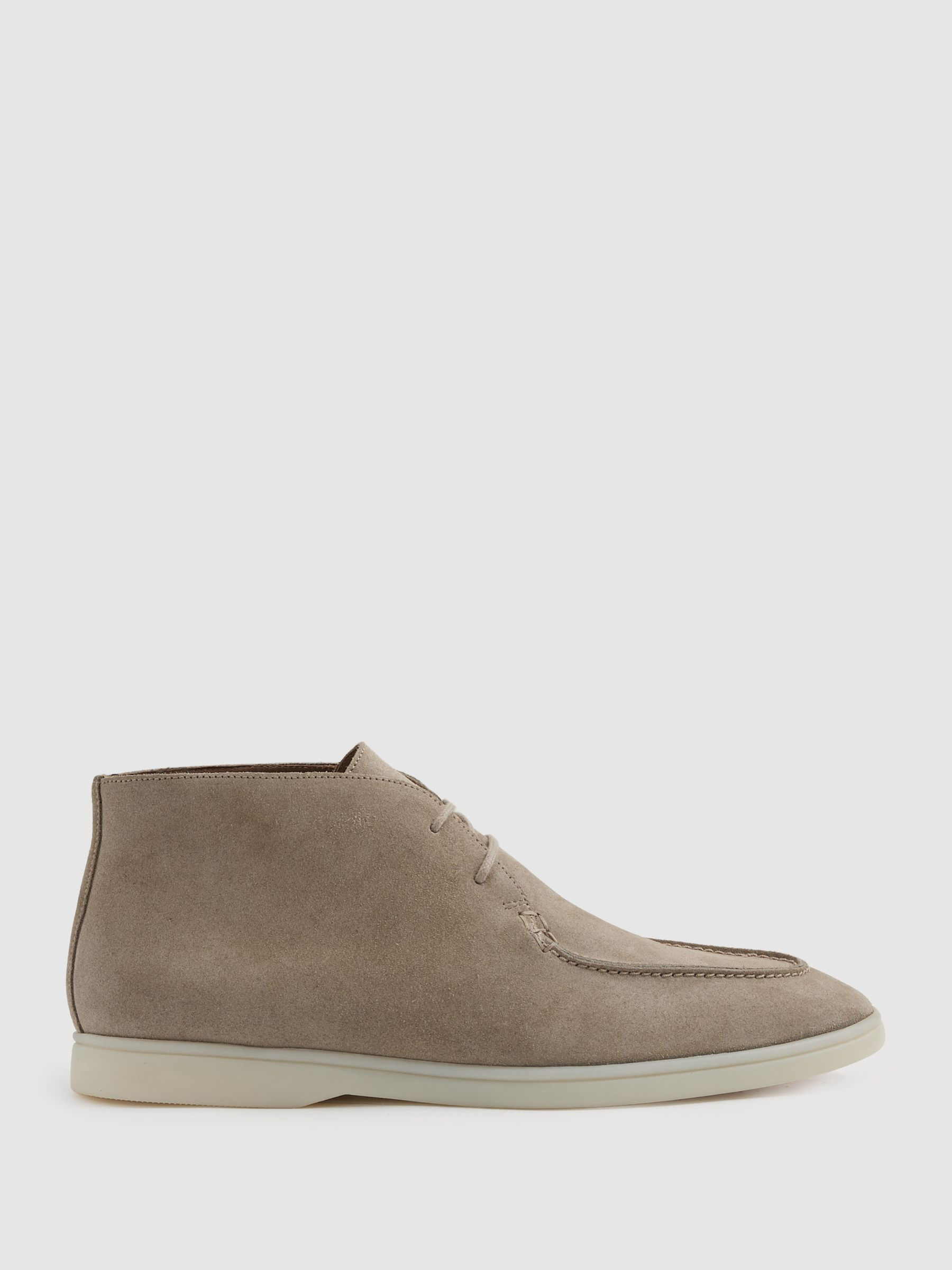 Suede Chukka Boots in Light Stone | Reiss US