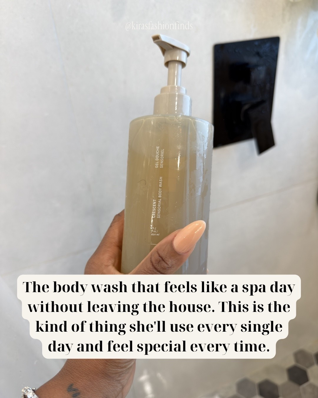 This body wash has seriously made my shower routine feel so much more luxurious lately ✨
I love products that make everyday routines feel relaxing and elevated, and this one gives total spa-at-home vibes. The scent, the clean aesthetic packaging & how soft it leaves the skin feeling… definitely one of those little self-care products that makes a difference 🤎

Este body wash me tiene obsessed ✨
Spa vibes, piel suave & little self-care moments every shower 🤍

Follow me on Instagram and YouTube
@kirasfashionfinds

#LTKselfcare #LTKdayinmylife #LTKmorningroutine