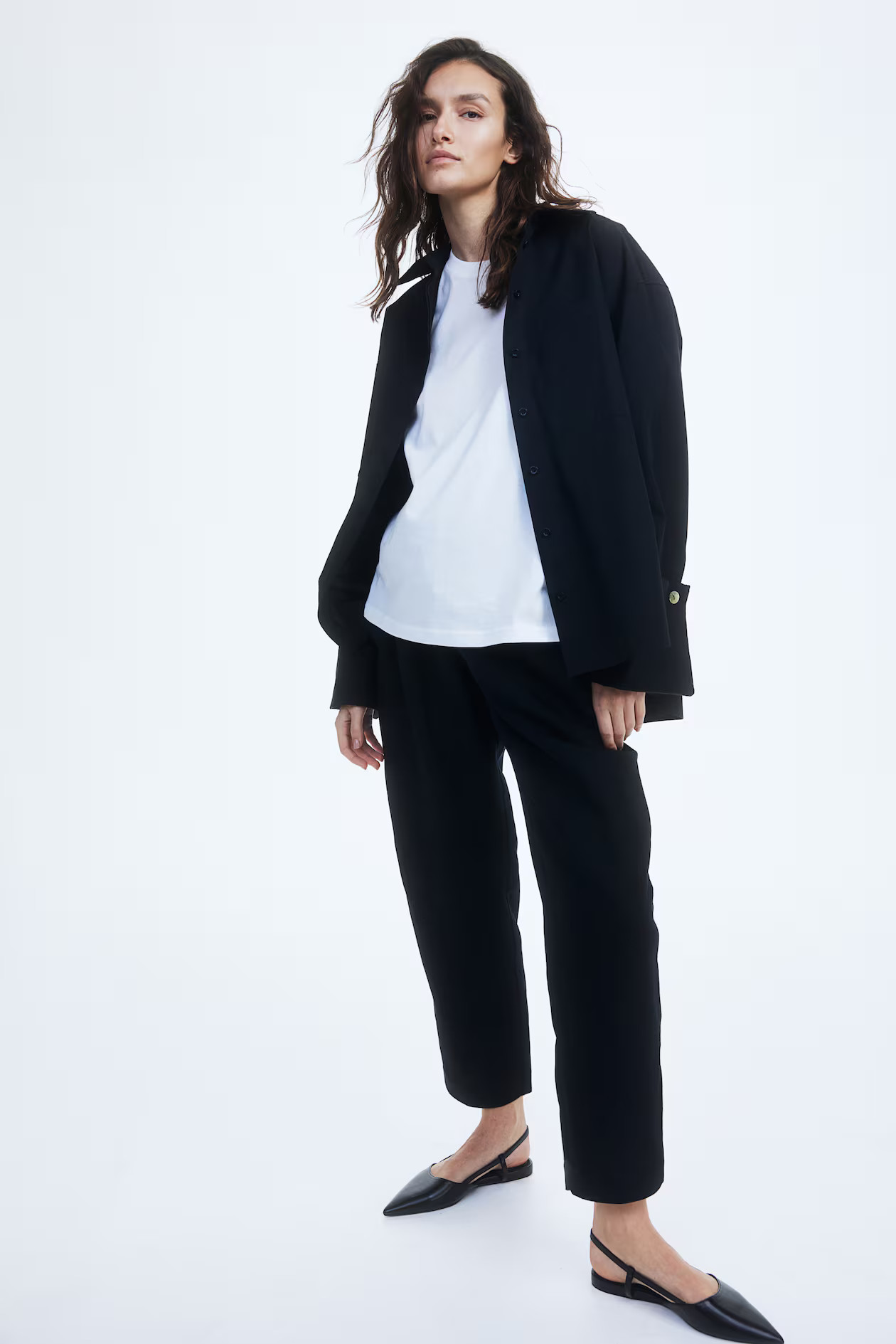 MAMA Linen-blend Pants | H&M (US + CA)