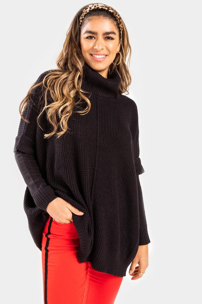 Ann Turtleneck Poncho | Francesca’s Collections
