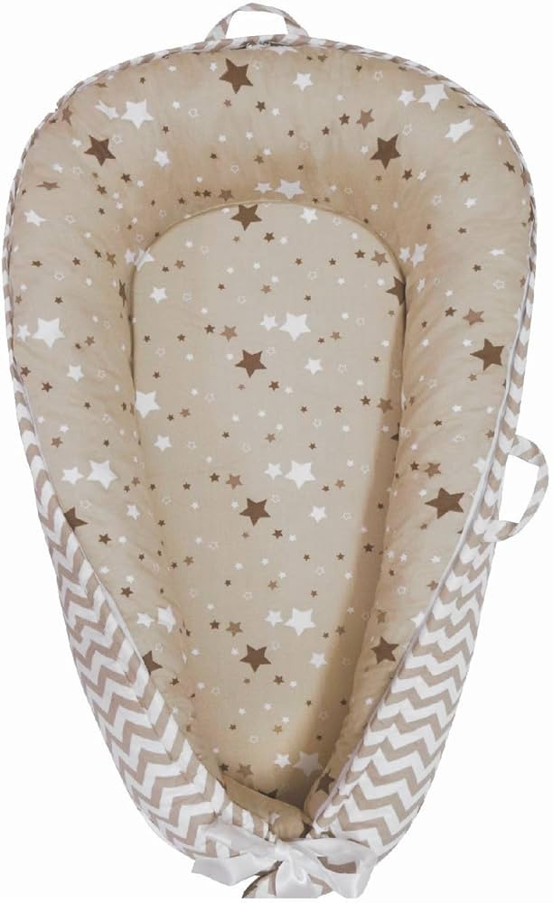Baby Nest, Baby Lounger, Organic Cotton Lounger for Baby, Reversible Breathable Adjustable Portab... | Amazon (US)
