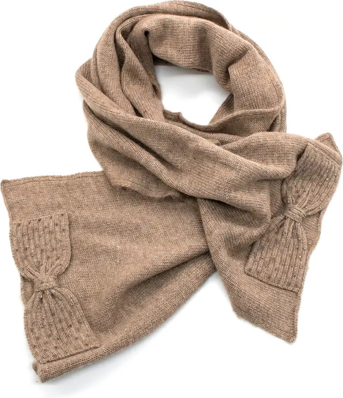 scarf with beaded bows | Nordstrom