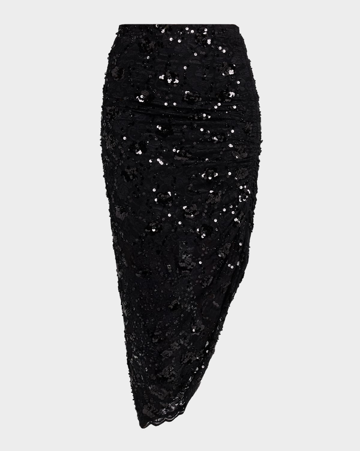 Nellia Sequined Asymmetric Skirt | Neiman Marcus