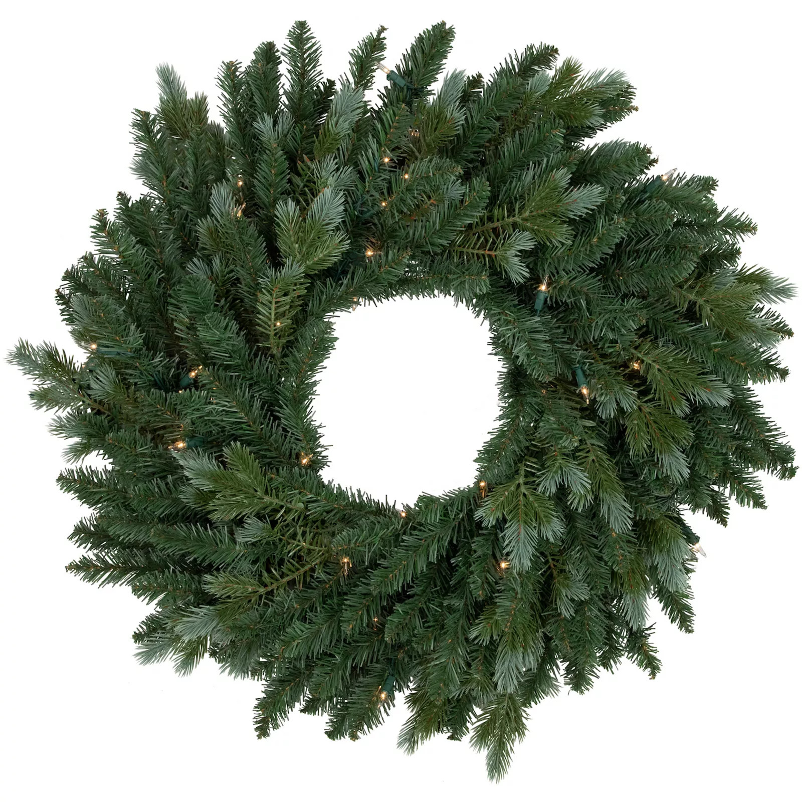 Northlight 24-in. Pre-Lit Blue Spruce Artificial Christmas Wreath with Clear Lights, Beige Khaki | Kohl's