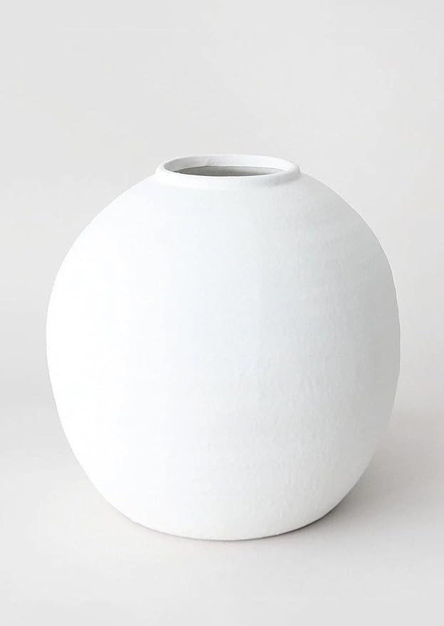Afloral White Concrete Konos Vase - 10.75" | Amazon (US)