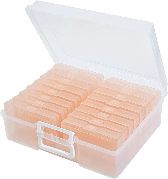 Amazon.com: Naivees Photo Case 4" x 6" Photo Storage Case - 16 Inner Photo Organizer Boxes Transp... | Amazon (US)