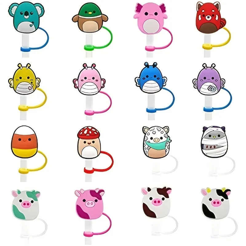 Animal Drinking Straw Caps - Reusable Silicone, Cute & Fun For 6-8mm Straws! - Temu | Temu Affiliate Program