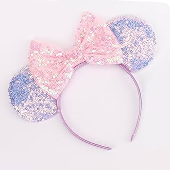 DRESHOW Mouse Ears Bow Headbands Glitter Party Decoration Cosplay Costume for Girls & Women | Amazon (US)