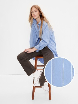 100% Organic Cotton Weekend Tunic Shirt | Gap (US)