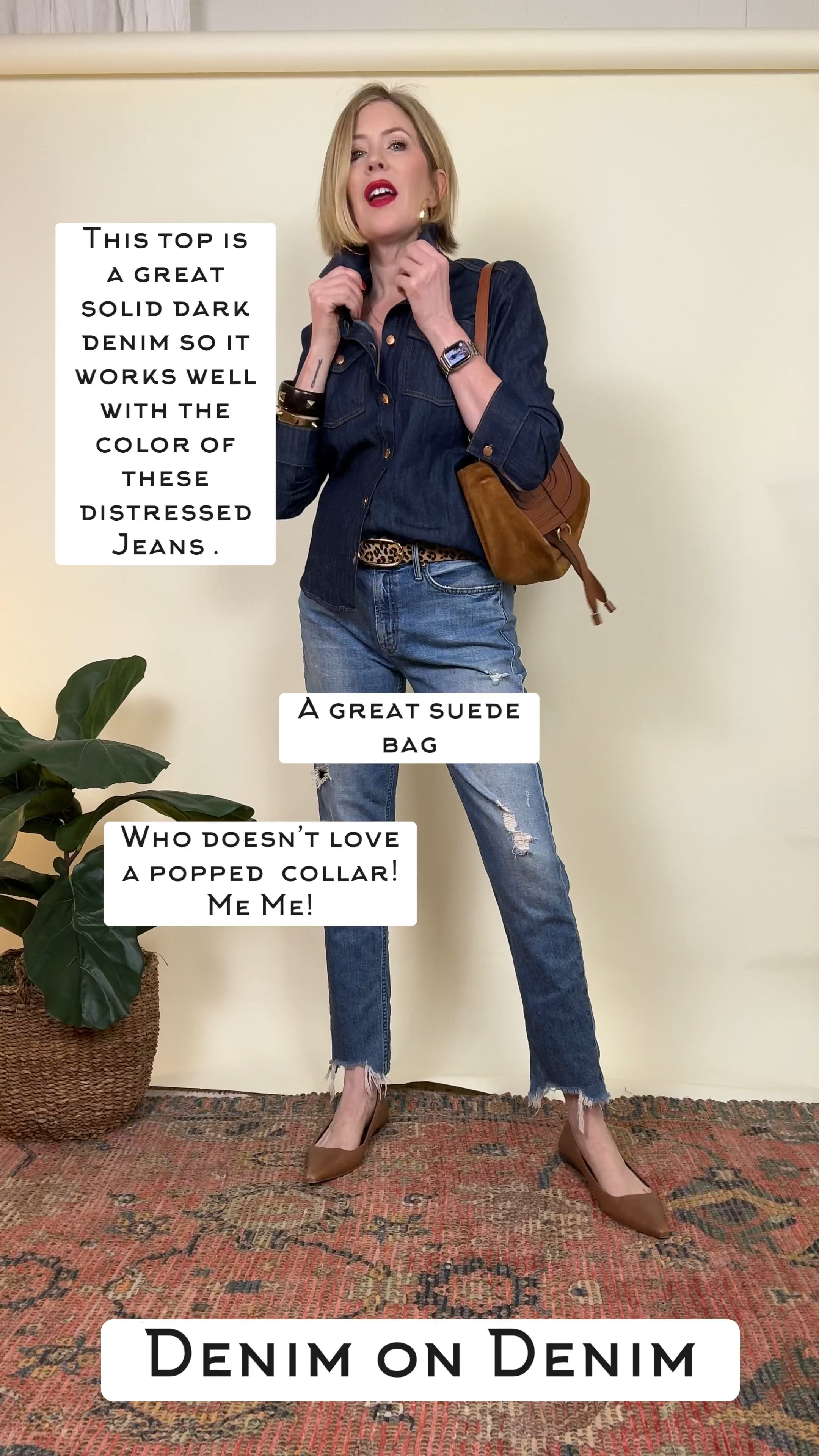 🚨 Denim on denim alert! 🚨 I never thought I’d be embracing this trend, but here I am… and I’m OBSESSED. 🙌 If you’ve been on the fence about rocking a full denim look, this video is for you! 💙 I’ve got a little secret: my go-to rule is keeping one part light and one part dark—trust me, it makes all the difference. 👖👕 Today, I’m showing you two different ways to nail denim on denim without overthinking it. Which look will be your favorite? Let’s dive in! 🎥👇 #DenimOnDenim #StyleHack #FallFashion 

#LTKStyleTip #LTKShoeCrush #LTKOver40