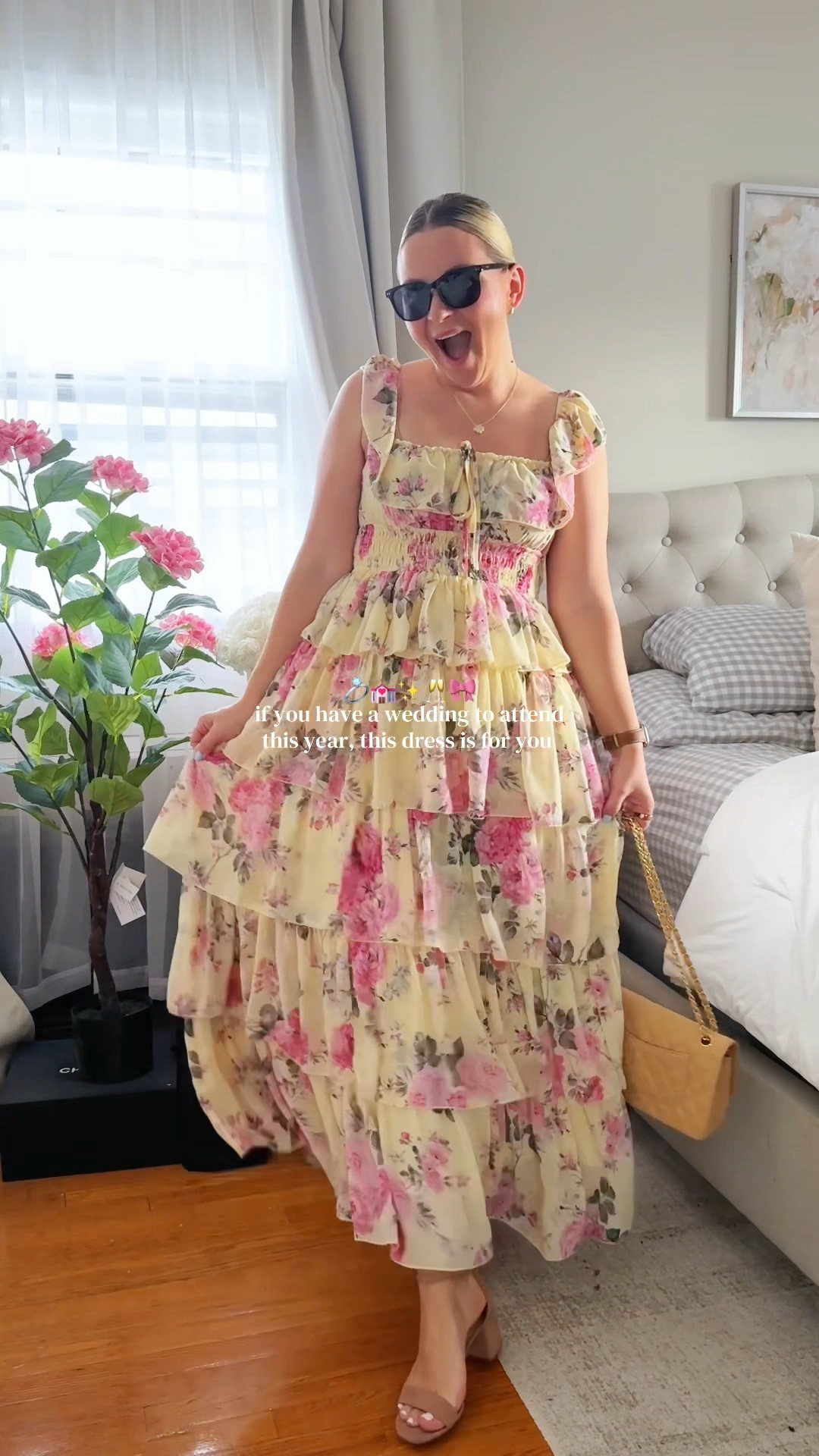 So comfortable, so feminine & so pretty!! Comes in other colors too! Wearing a small (5’5/145lbs) 🫶🏼

yellow floral wedding guest dress, spring wedding guest maxi dress, outdoor garden wedding guest dress, romantic floral wedding guest outfit, flowy maxi dress for wedding guest, summer wedding guest cottagecore dress, feminine pastel wedding guest dress

#LTKWedding #LTKSeasonal #LTKSaleAlert