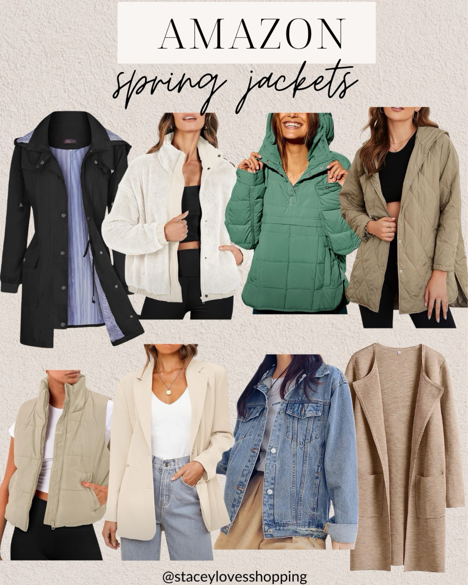 Amazon spring jackets - rain coat - quilted jacket - puffer vest



#LTKSeasonal #LTKfindsunder50 #LTKover40