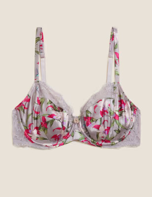 Silk & Lace Underwired Balcony Bra A-E | Marks & Spencer (UK)