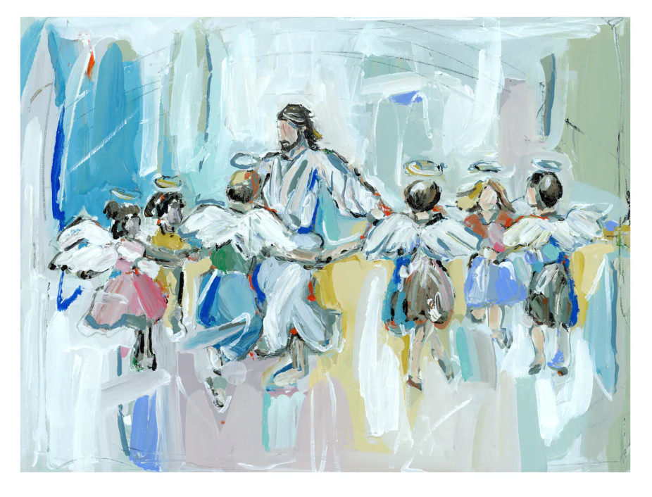 "Dancing with Jesus" on paper | Chelsea McShane Art