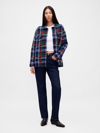 CashSoft Oversized Shirt Jacket | Gap (CA)