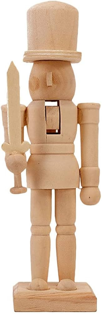 Amazon.com: Christmas Wood Nutcracker Soldier Adornment Creative DIY Graffiti Craft Classic Colle... | Amazon (US)