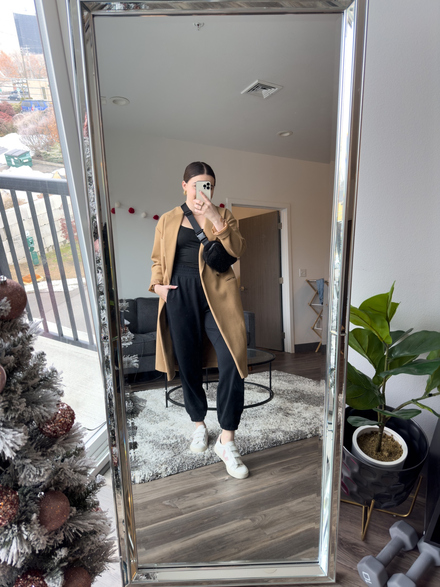 Cozy and casual winter outfit idea. Featuring sweatpants and white sneakers. 

I’m wearing a M tank, size L joggers, and size 40 sneakers

#LTKunder100 #LTKshoecrush #LTKSeasonal