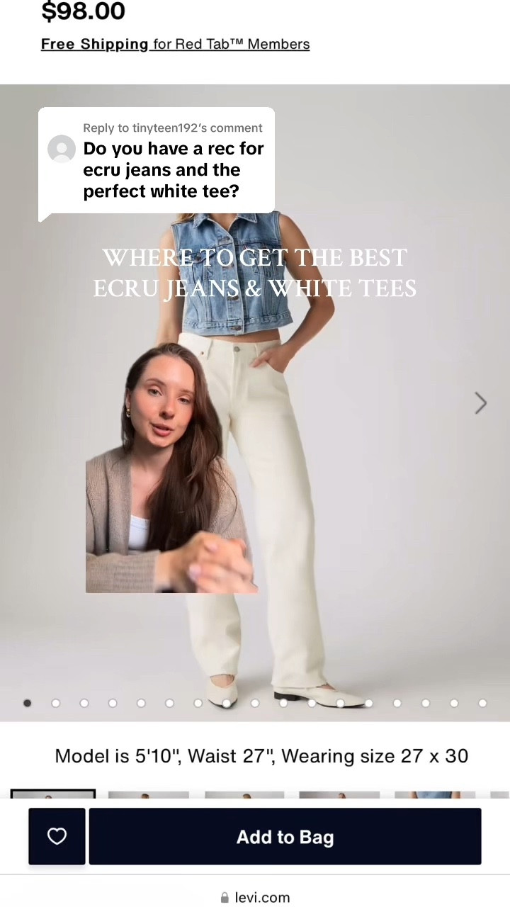 Ecru jeans & white tee picks 🤍

#LTKStyleTip