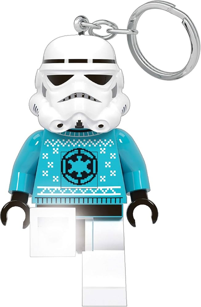 LEGO Star Wars Keychain Light - Stormtrooper Holiday Ugly Sweater - 3 Inch Tall Figure (KE174H) | Amazon (US)