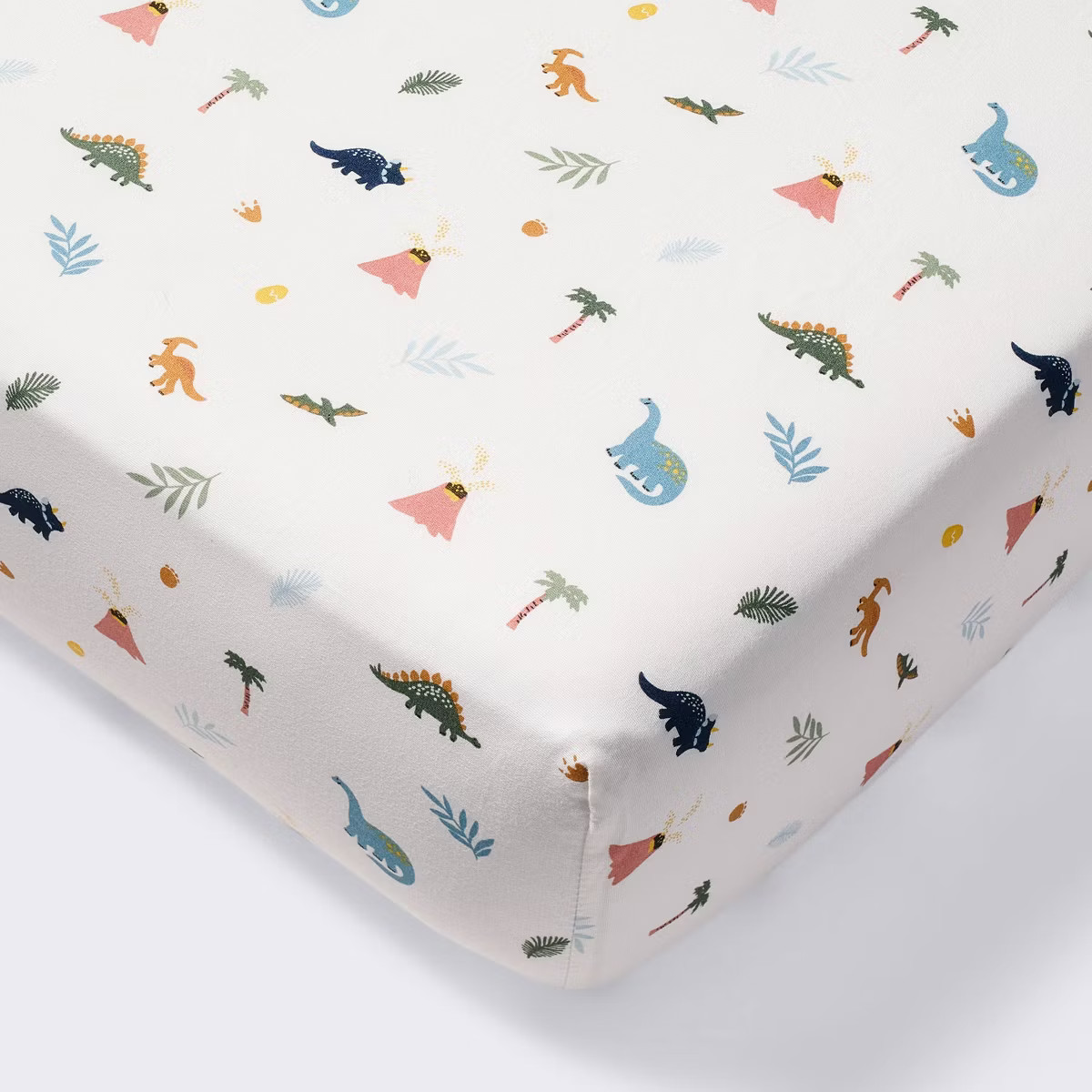 Cotton Fitted Crib Sheet - Dinos - Cloud Island™ | Target