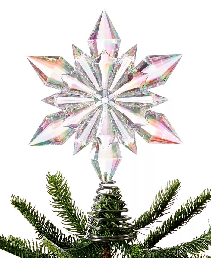 Holiday Lane Pastel Prism Iridescent Star Tree Topper Decoration, Created for Macy's & Reviews - ... | Macys (US)