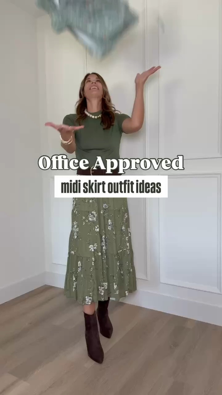 Midi skirts are one of my favorite ways to look put together without sacrificing comfort. These outfits are office-friendly, easy to recreate, and prove you don’t have to stick to trousers every day.

Midi skirt outfit, Office outfit ideas, Workwear inspiration, Business casual, Office style, Tall girl fashion, Midi skirt styling, Professional outfits, Fall workwear, Capsule wardrobe, StangandCo

#LTKootd #LTKTall #LTKWorkwear