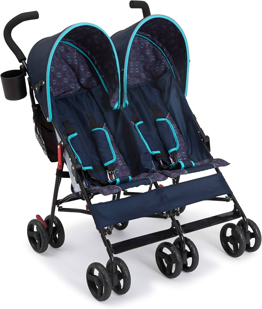 Delta Children LX Side by Side Stroller - with Recline, Storage & Compact Fold, Night Sky | Amazon (US)