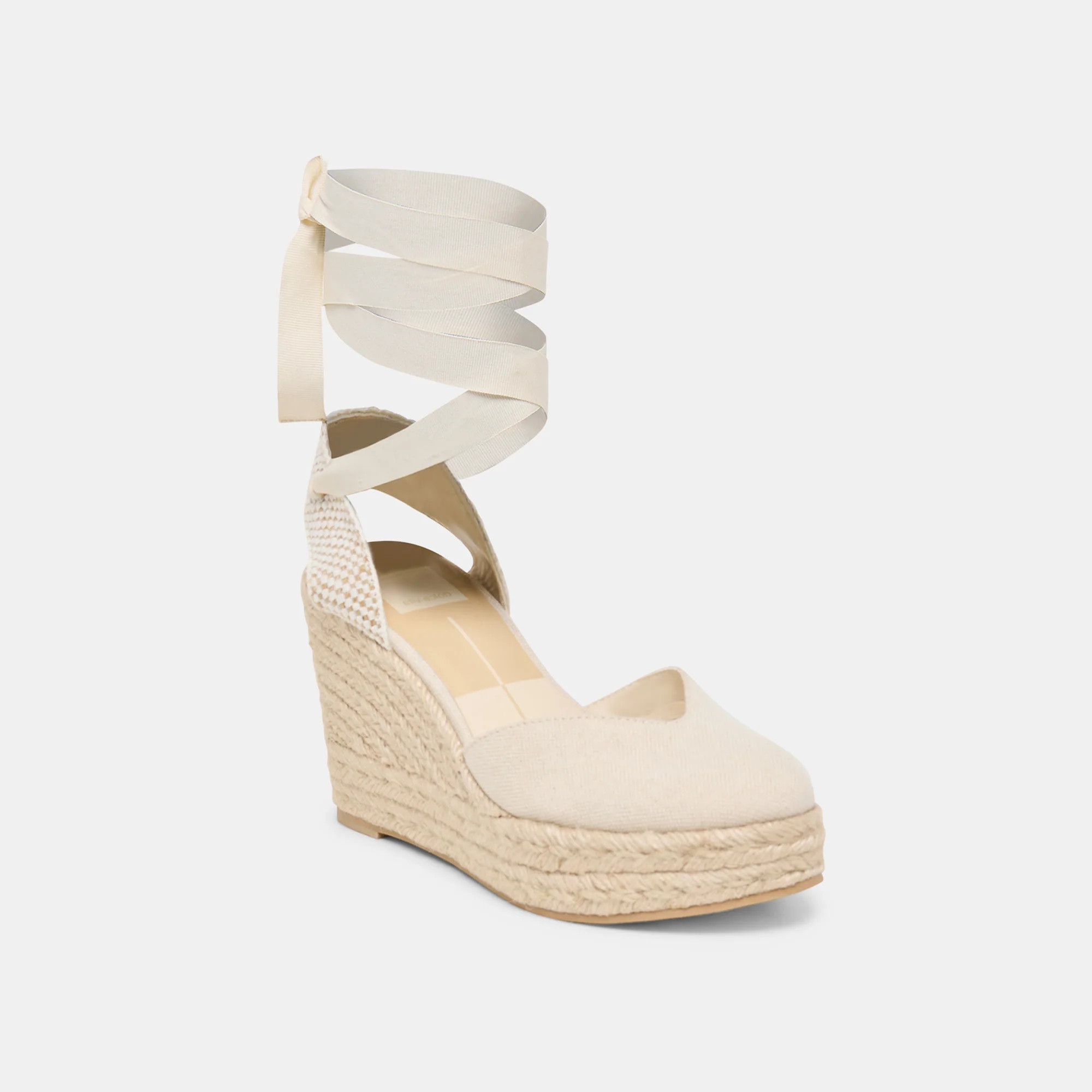 Noura Ecru Linen Wedges | Dolce Vita | DolceVita.com