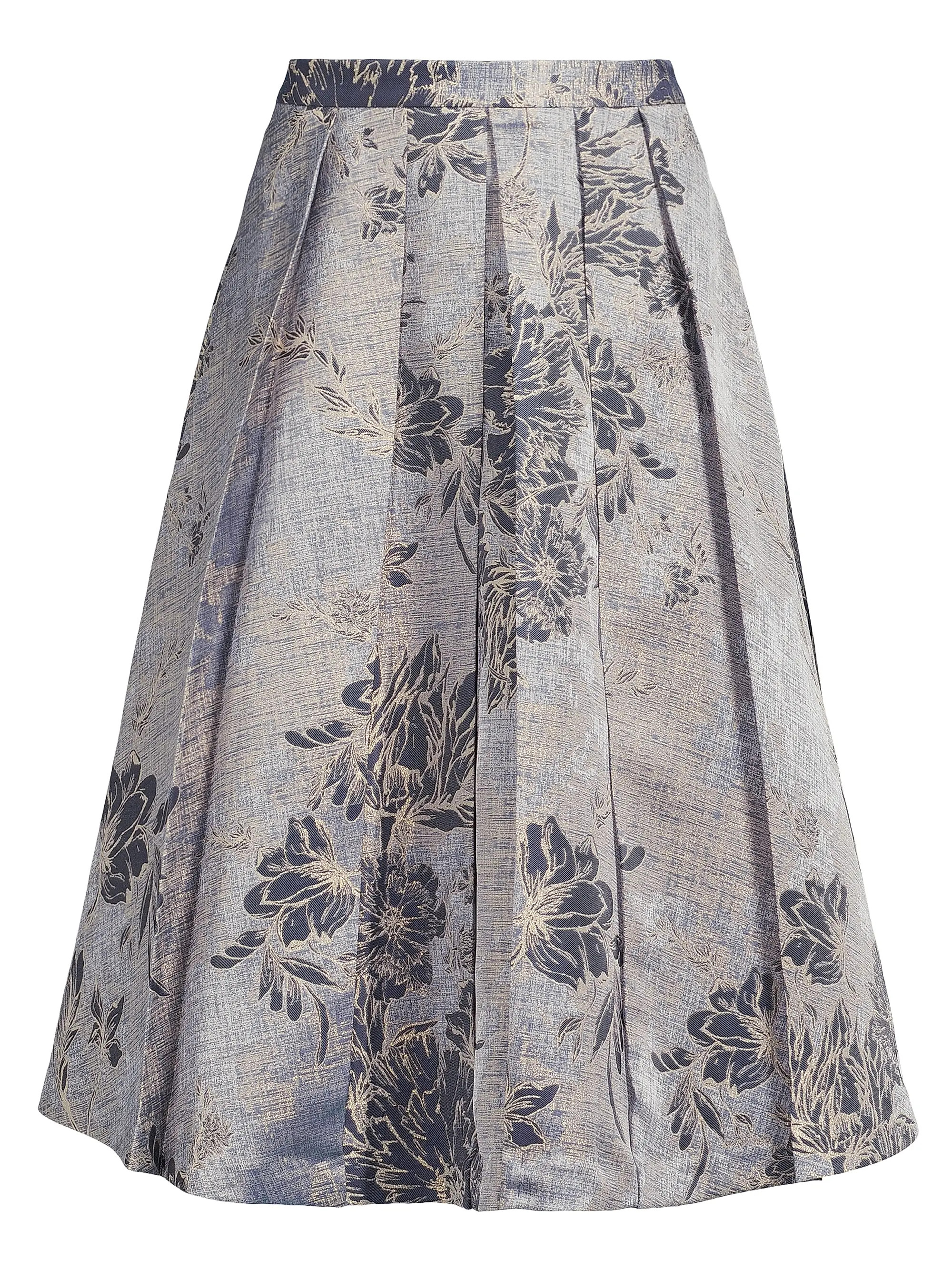 Bettina Jacquard Box Pleat Midi-Skirt | Saks Fifth Avenue