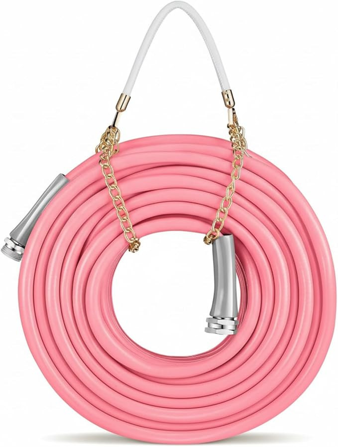 50 ft 5/8 Inch Pink Garden Hose Colors Garden Hose for Any Nozzle Drinking Water Safe Personalize... | Amazon (US)