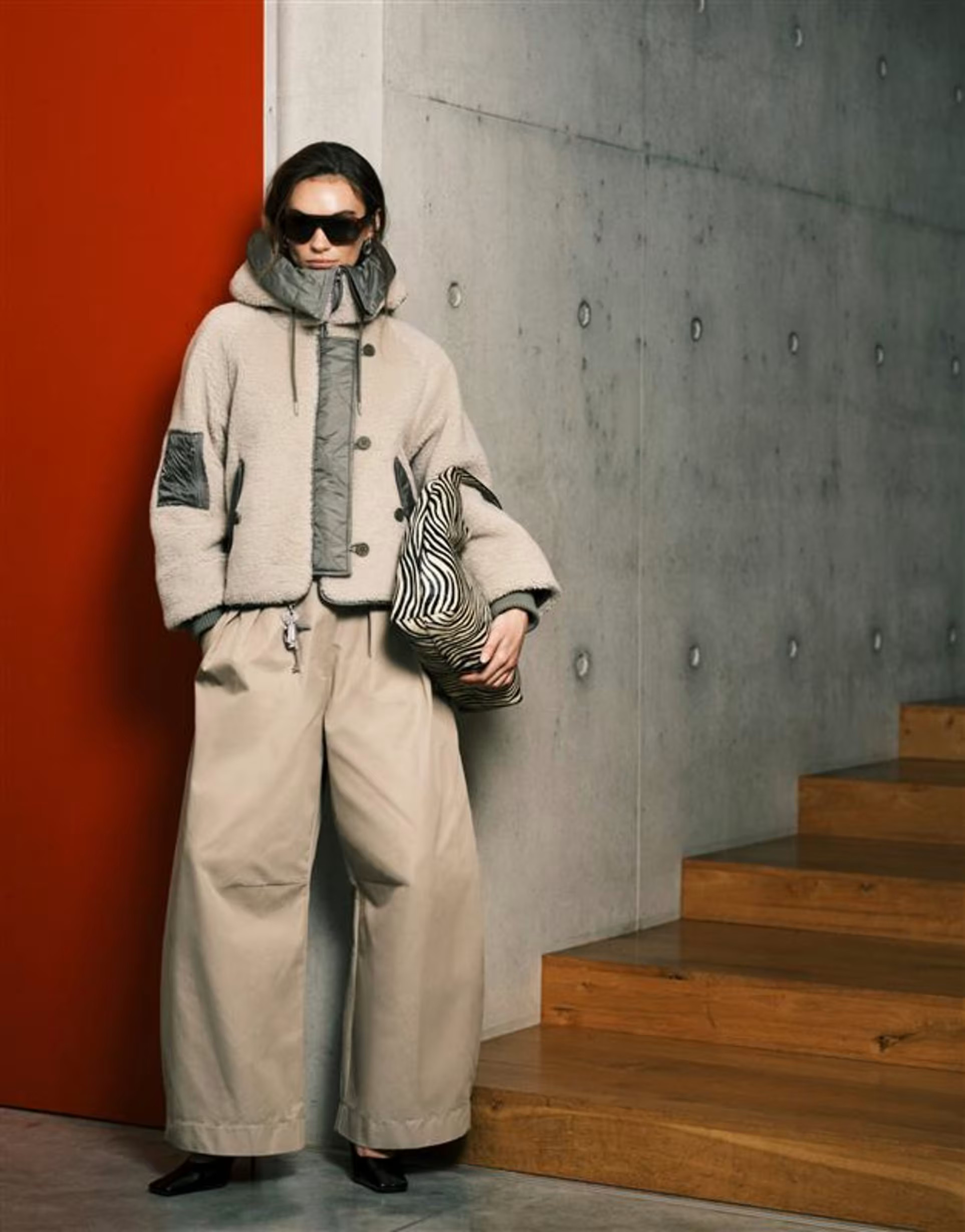 ARRANGE tailored high waist wide leg trouser in khaki stone | ASOS | ASOS (Global)