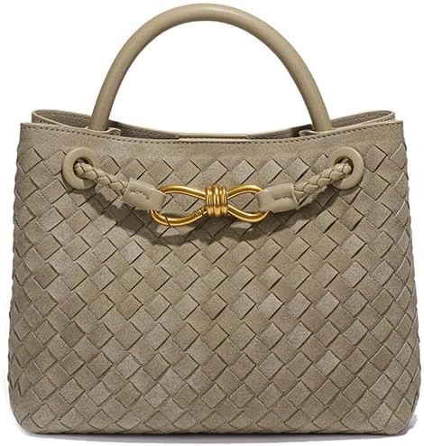 Suede Woven Tote Bag for Women PU Leather Crossbody Bag Shoulder Bag Casual Handbag Satchel for W... | Amazon (US)