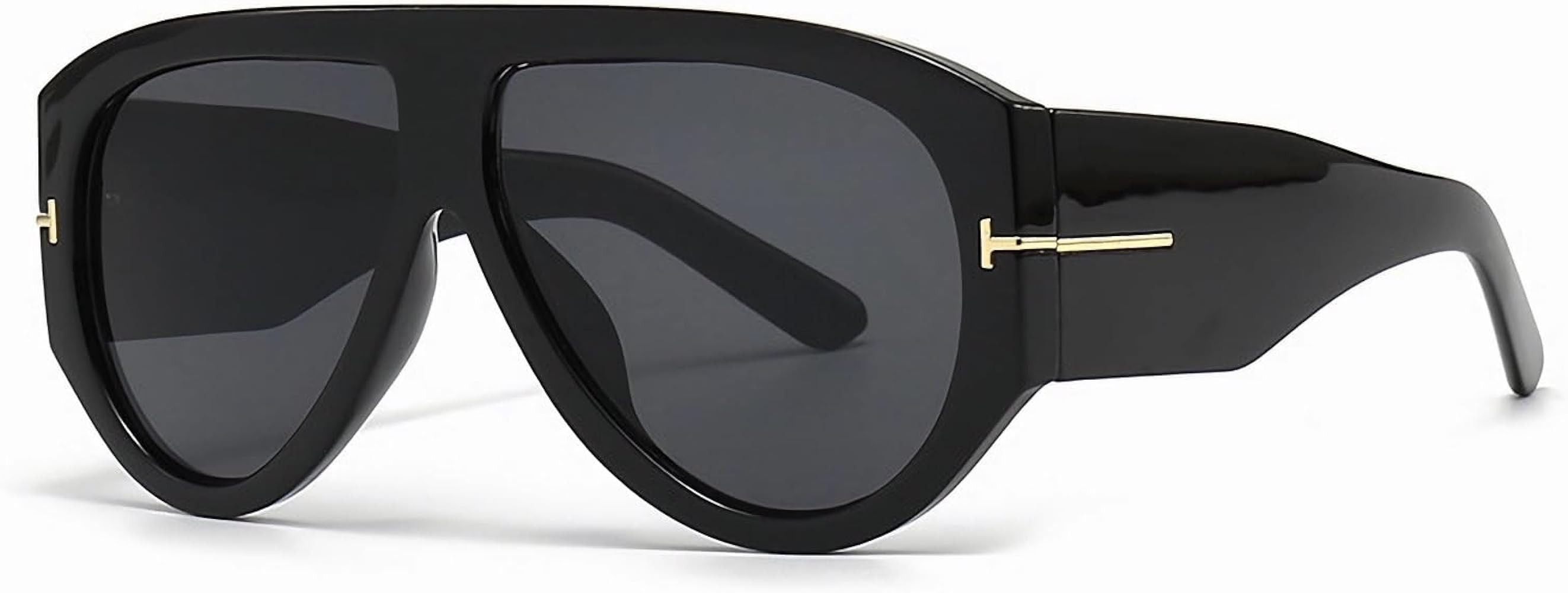 Trendy Retro Oversized Aviator Sunglasses for Women Men 70s Unique Luxury Thick Classic Sun Glass... | Amazon (CA)