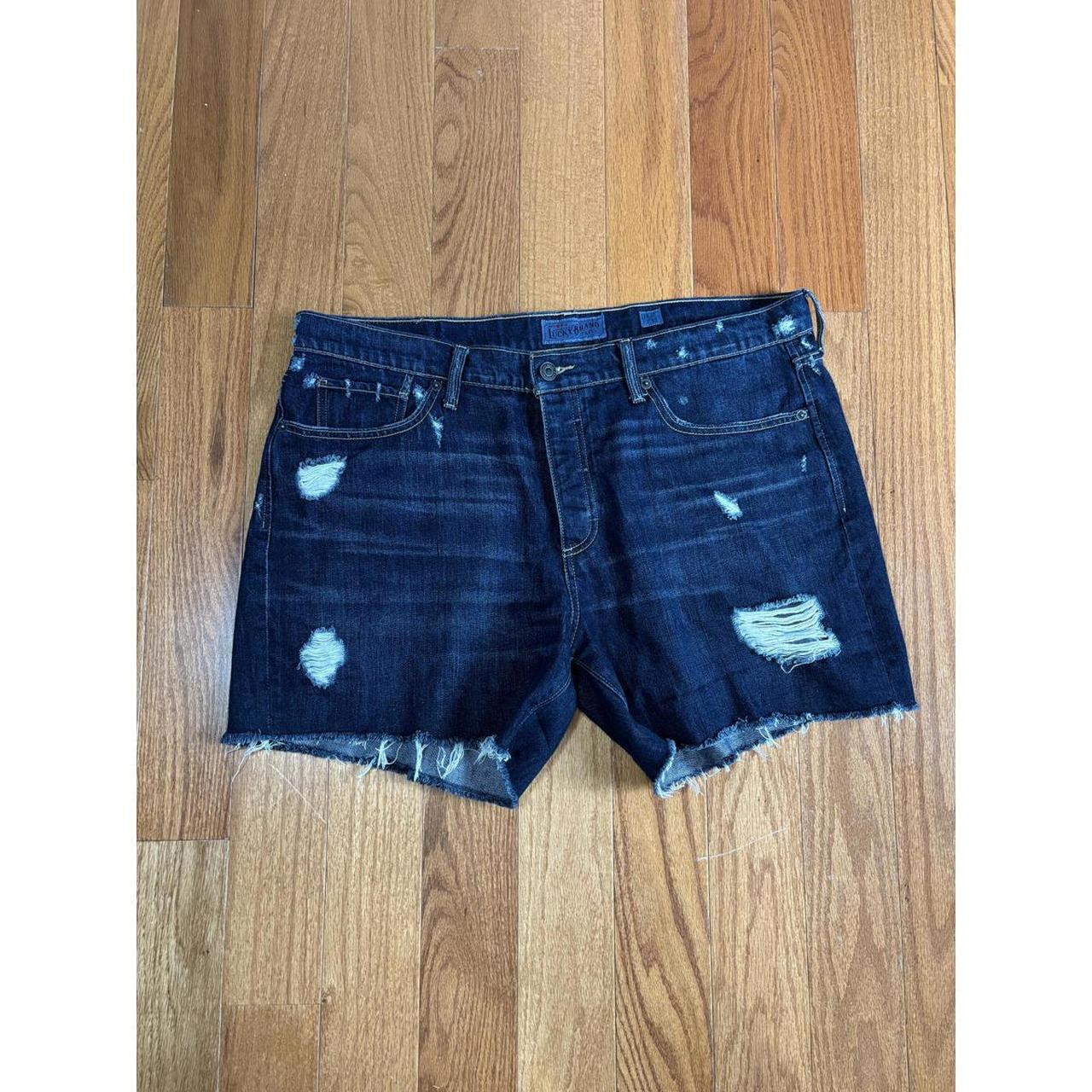 Lucky Brand Women's Jeans - Blue/White - 12 | Depop US