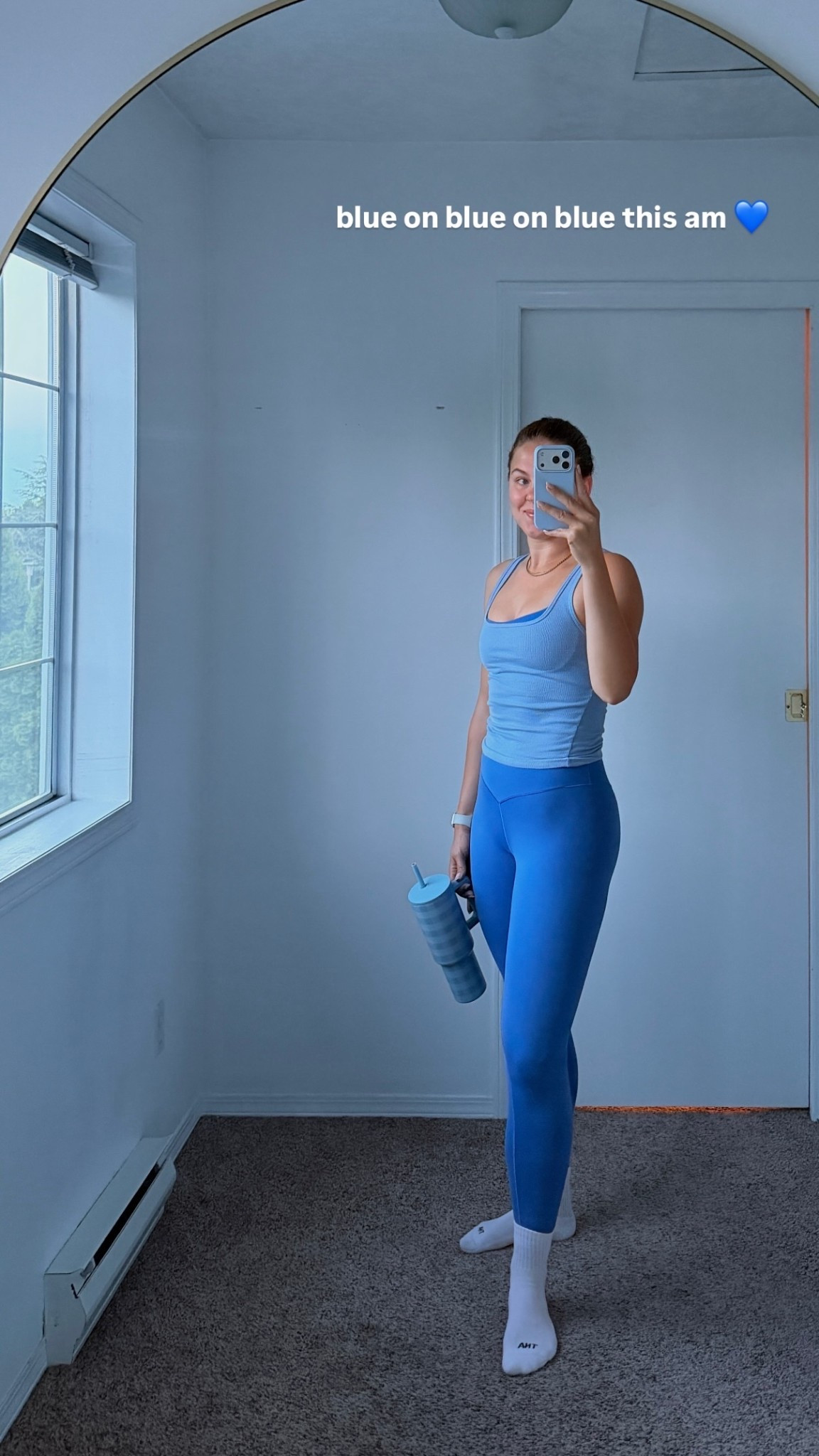 blue on blue on blue this am 💙
