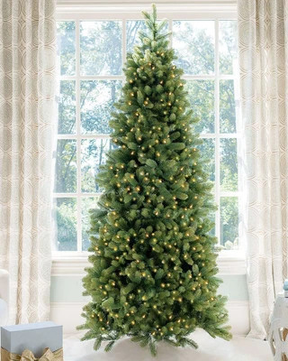 6.5' Royal Fir Slim Tree with Warm White & Multi-Color LED Lights - OPEN BOX - FINAL SALE | King of Christmas