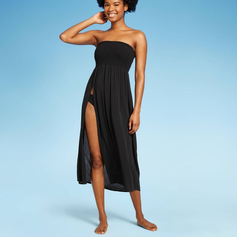 Women's Smocked High Slit Convertible Cover Up Dress - Wild Fable™ | Target