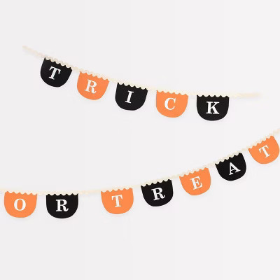 Meri Meri Trick Or Treat Fabric Garland (12' with excess cord - Pack of 1) | Target